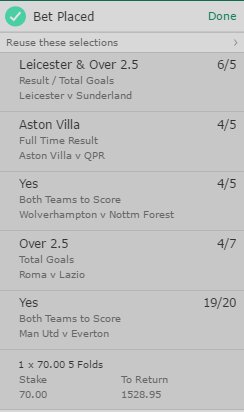 ScottsBets's tweet photo. 💥💥💥

COMPETITION TIME!!

IF THIS WINS TONIGHT I'LL GIVE 2 PEOPLE £100

TWO WINNERS CHOSEN AT RANDOM.

TO ENTER JUST RT AND FOLLOW US https://t.co/Y17WbOHOtB