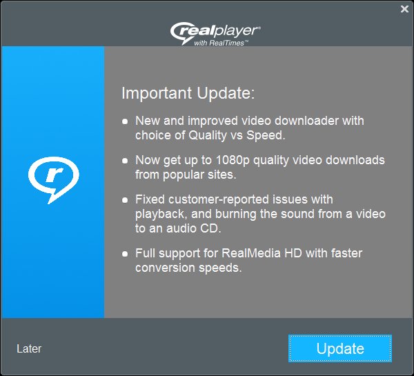 realplayer update realplayer update