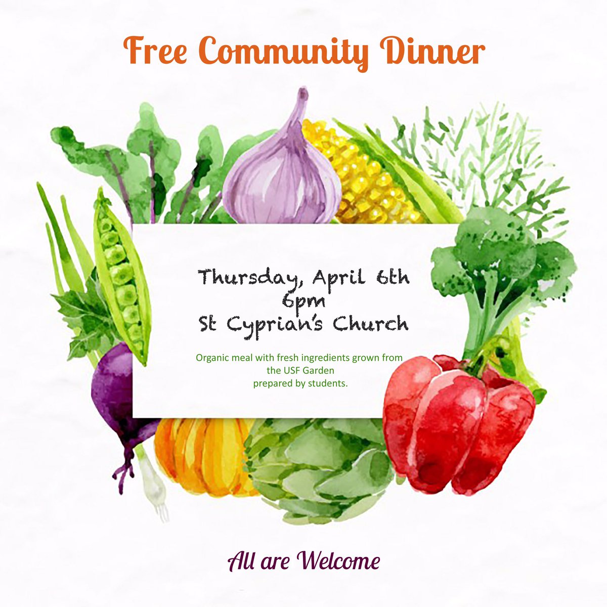 USFgarden's tweet photo. FARM FRESH FOOD THIS THURSDAY 🙌 YASSSS https://t.co/42nhyROuLW