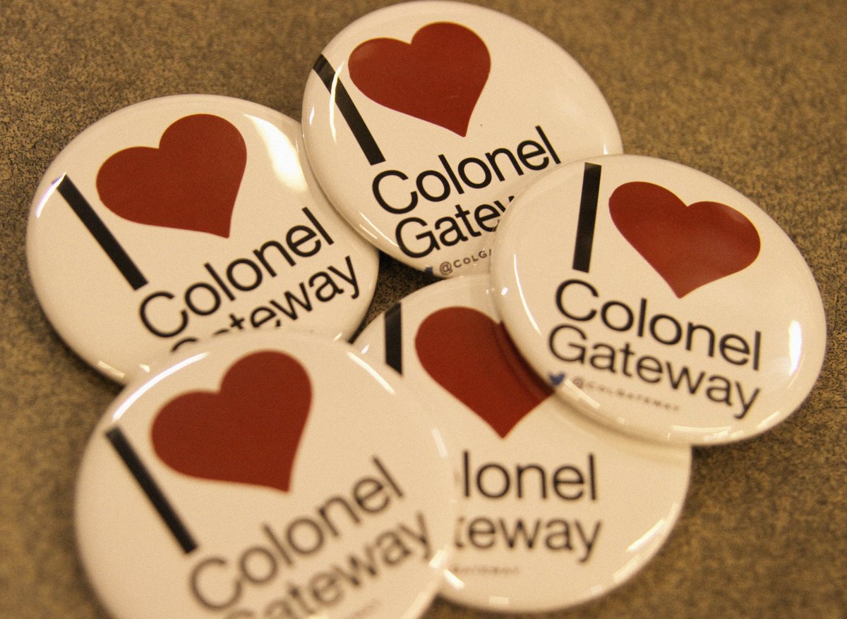 ColGateway's tweet image. Doth thee love Col. Gateway? Show thy love – retweet ye ole pall and ye could win thy pin! #ColGpincontest