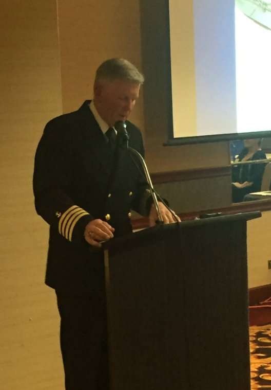 AMMWWII's tweet photo. @Maritime_Prez Captain Bolton spoke to our group at the @AMMWWII Convention in Reno last week! #MMWWII Vets https://t.co/nxU7dESIjZ