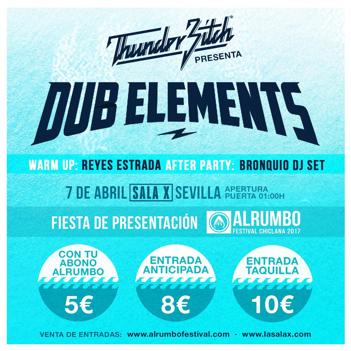 El próximo viernes comienza el Tour Thunder Bitch que pisará algunas ciudades de Andalucía.

📆 7 ABRIL en SALA X SEVILLA con <a href="/DubElements/">DUB↯ELEMENTS</a>.