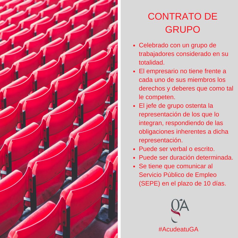 Contrato de grupo. #AcudeatugA