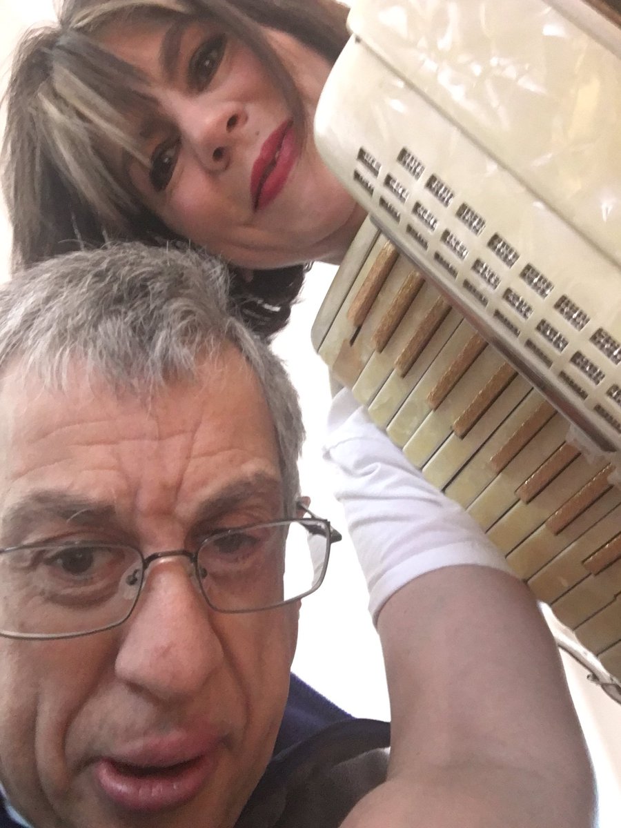 It's accordion concert time with my favourite fan!