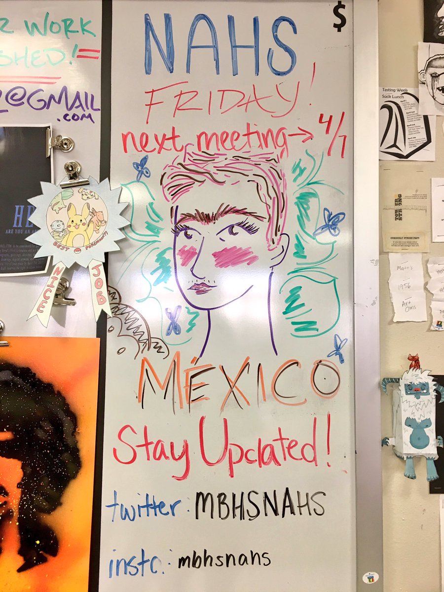 MBHSNAHS's tweet photo. Come and join us for our meeting over Mexican art this Friday! https://t.co/FJHMZPspOU