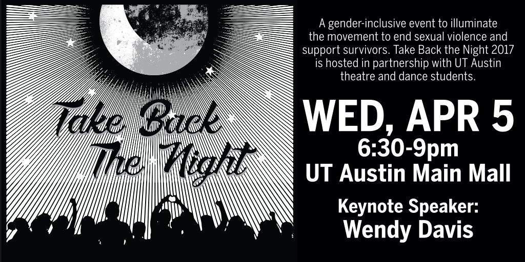 UTAustin2019's tweet photo. One is too many. Support survivors and attend #TakeBacktheNightUT tomorrow on the Main Mall: https://t.co/r8VypuOQHr https://t.co/bSMwd4ygUW