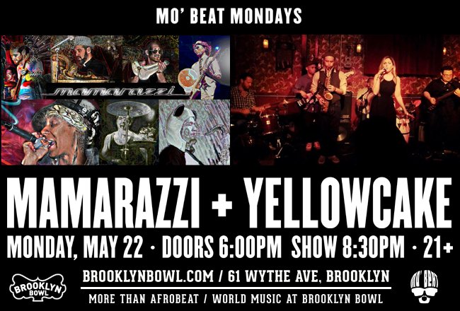 Tix to #MoBeatMonday w/ @Mamarazziband + <a href="/yellowcakemusic/">Yellowcake</a> on MAY 22 are #onsale now! Tix + info-->> bkbwl.co/ByB