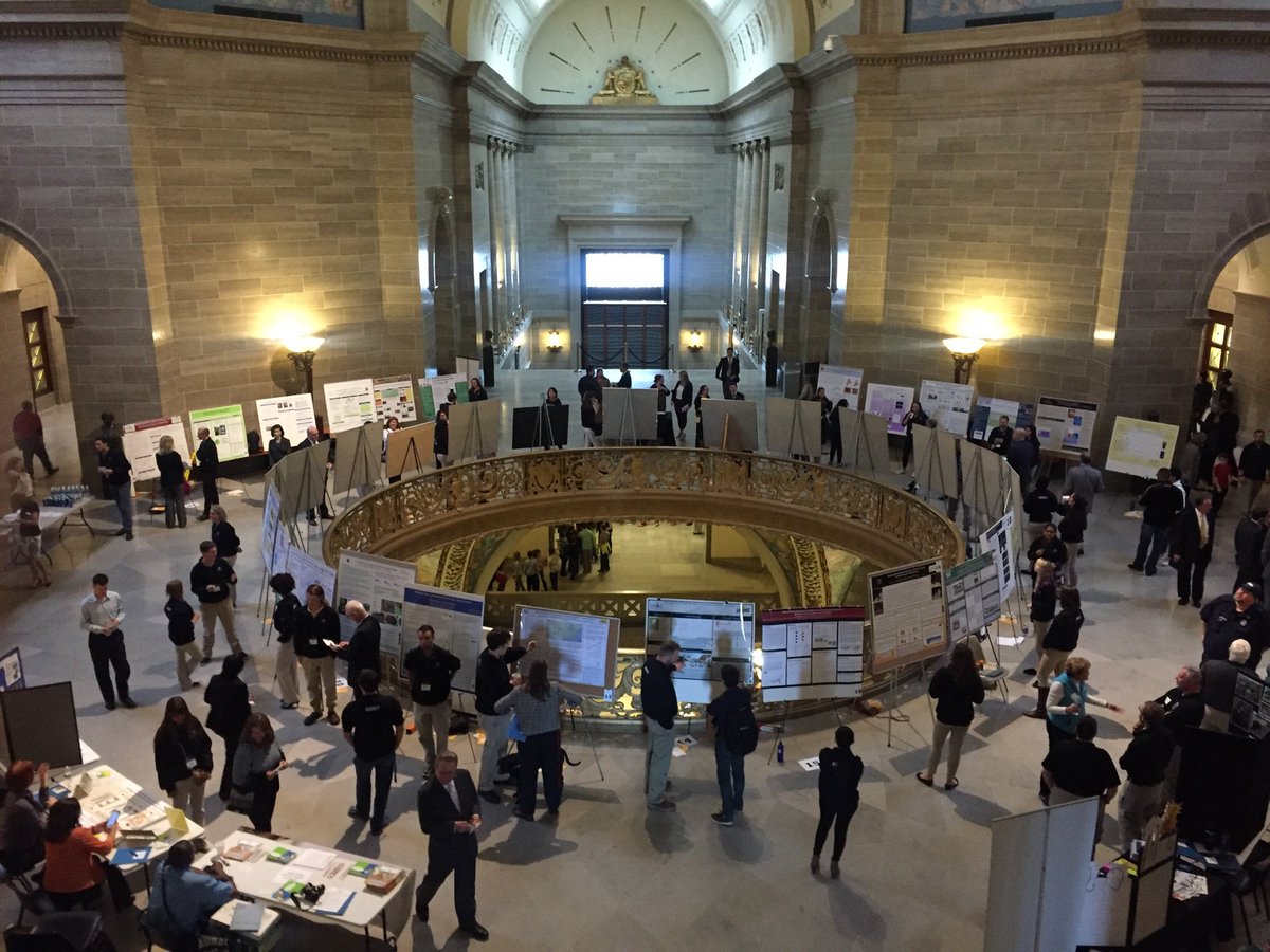 umsystem's tweet image. Students from @Mizzou @UMKansasCity @umsl @MissouriSandT are in the #MOCapitol today. Stop by and learn about their research. #UGRD17