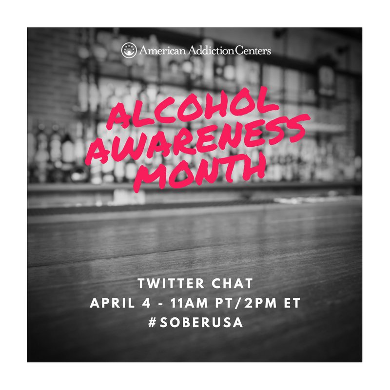 #SoberUSA chat today on #AlcoholAwarenessMonth! Inspired by <a href="/NCADDNational/">NCADD National</a>! Starts 11am PT/2pm ET! <a href="/sobersoultweets/">CreativesInRecovery, LLC</a> <a href="/RebelEclectic/">Rebel Eclectic</a>
