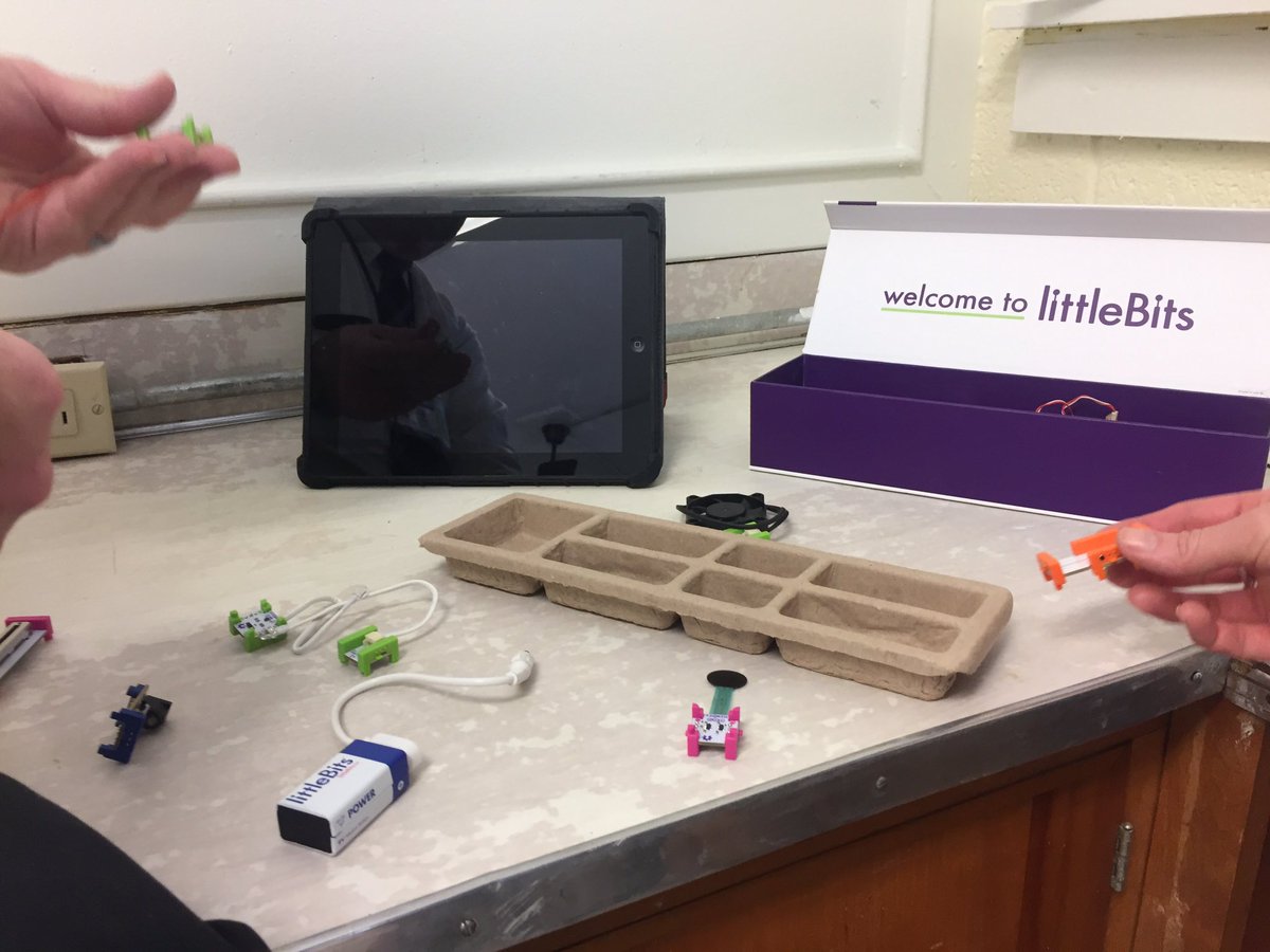 GHS_Cougars's tweet photo. Several teachers were caught playing with @littleBits at the NC Digital Learning PD! They can't wait to bring this back to GHS! #NavigateDLC https://t.co/ZntLOEKVz6