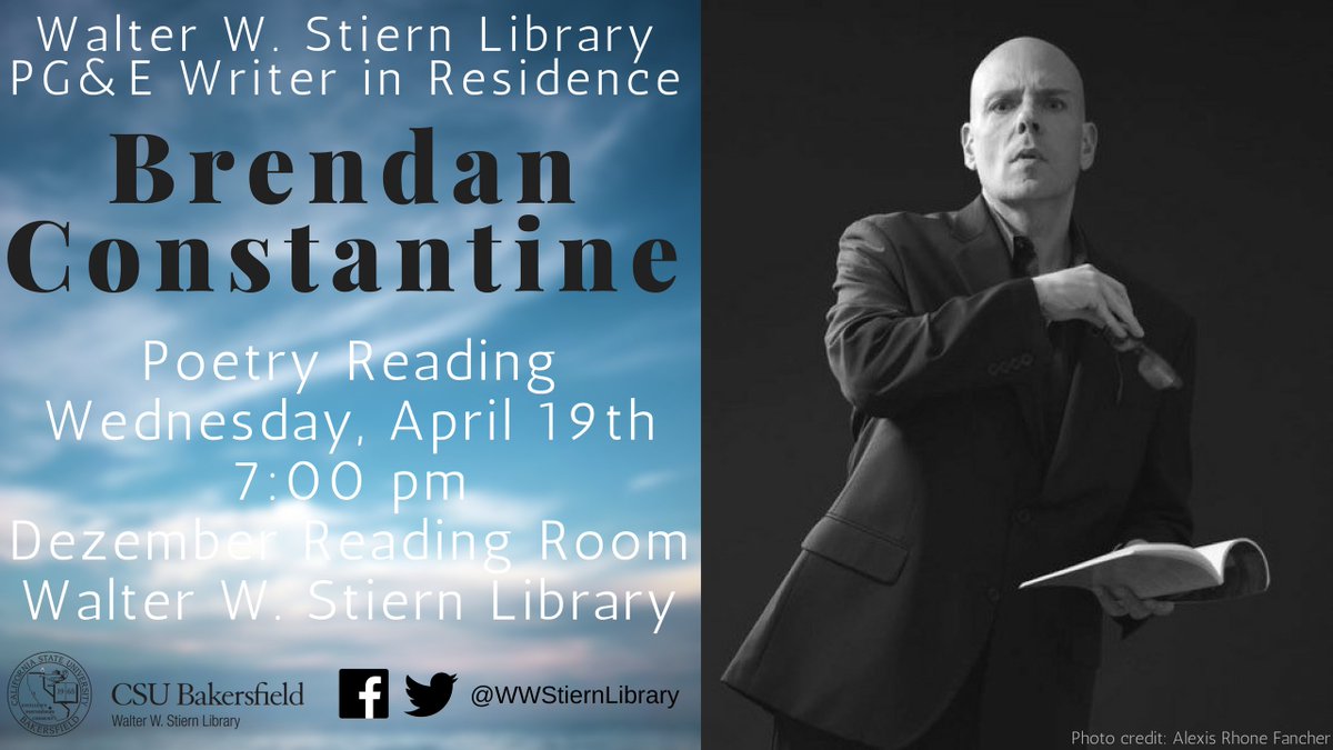 WWStiernLibrary's tweet photo. Lot of events coming to the #library! https://t.co/YP6A9a4Y2y #ArabicLiterature #NationalPoetryMonth #AffordableLearningSolutions #CSUB https://t.co/UtfZjnA7gO