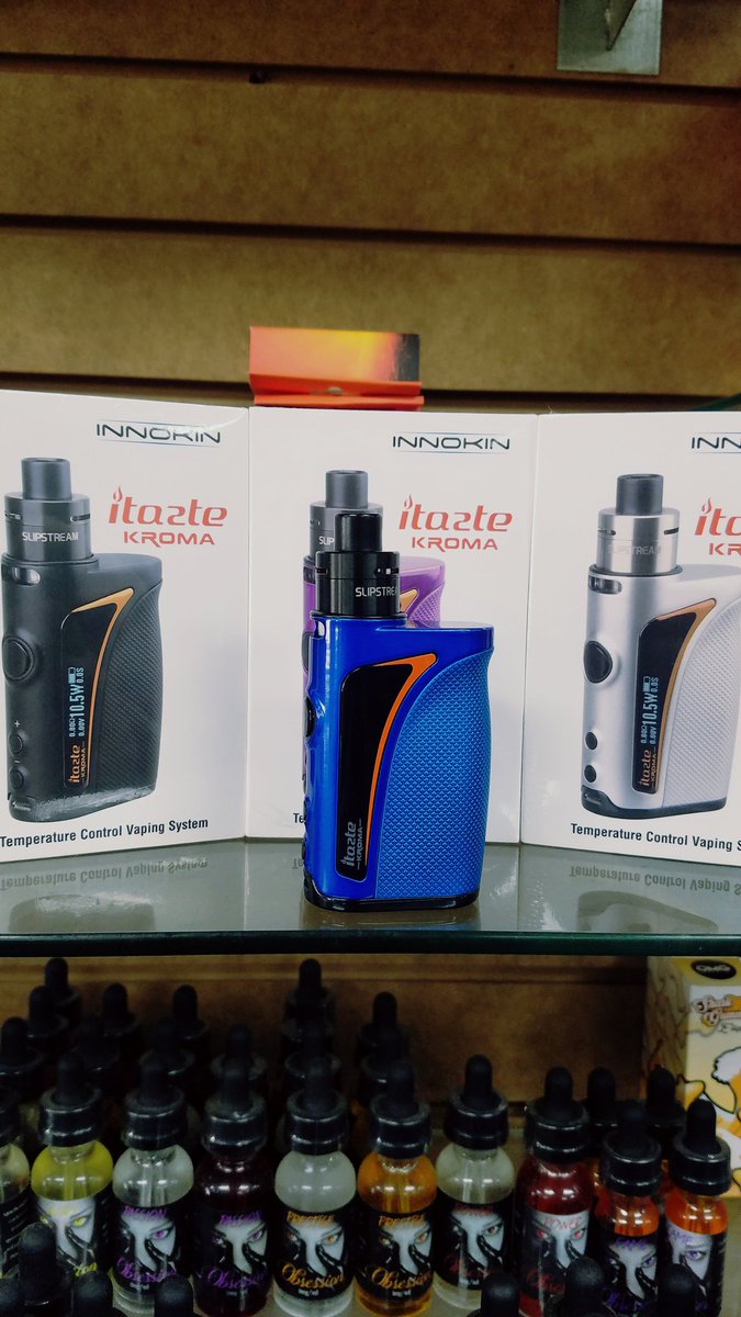 VaporMax2's tweet photo. We got a new one from Innokin, the Kroma! It features a small profile with an internal battery! https://t.co/BvK1v8En2H