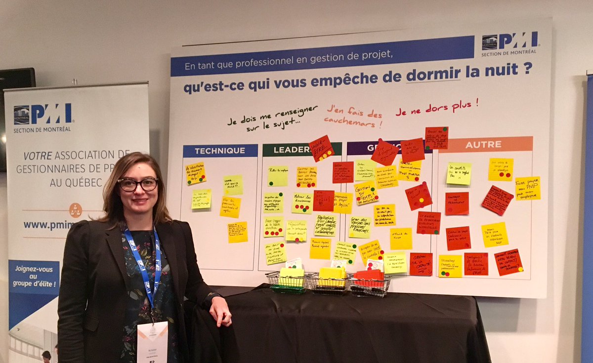 KristelSalesse's tweet photo. What are your #pmbroblems? Do you ever have sleepless nights?#symposiumgp #pmimtl #projectmanagement https://t.co/GLzXyxVrDc