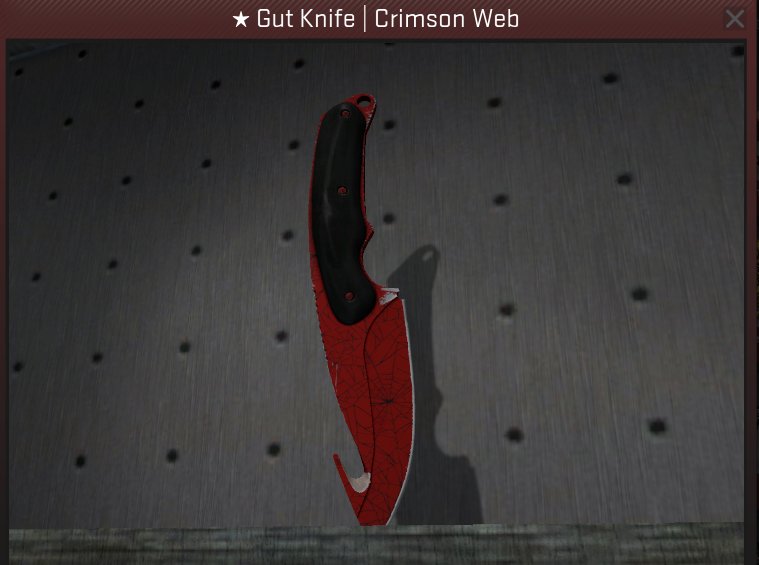 JakeSucky's tweet image. Giving away this Factory New Gut Knife Crimson Web with @DaddyskinsCSGO! Just Follow Both of Us, RT and Like to enter! Good luck! #csgo
