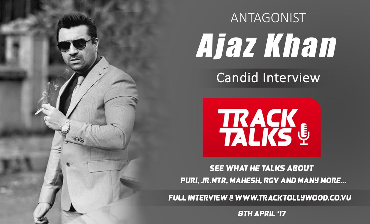 TrackTwood's tweet photo. #TrackTalks : @AjazkhanActor  Said many interesting things about Tollywood actors. Full interview from April 8th @ https://t.co/ti8larDEx3 https://t.co/EvjPYtXzTs