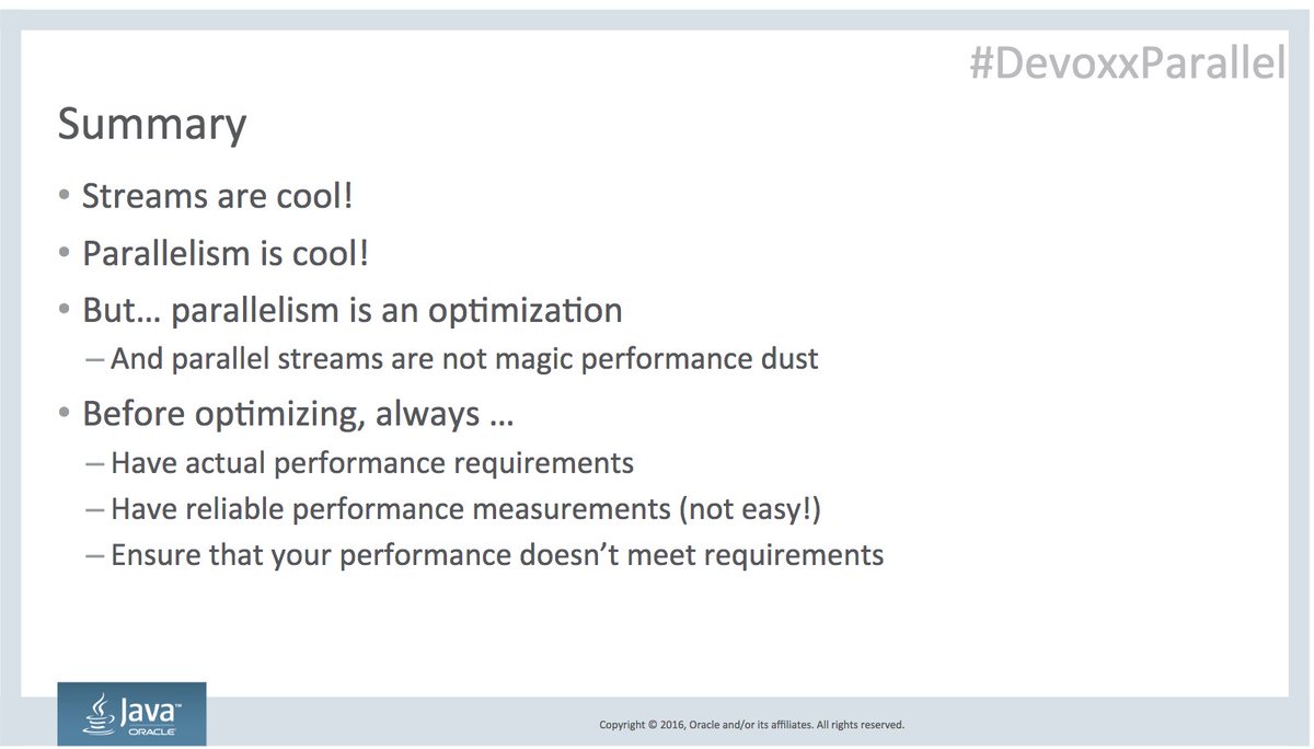 java's tweet image. Presentation on an alternative programming technique &quot;array programming&quot; 
Tweet questions to #DevoxxParallel 

youtube.com/watch?v=2nup6O…