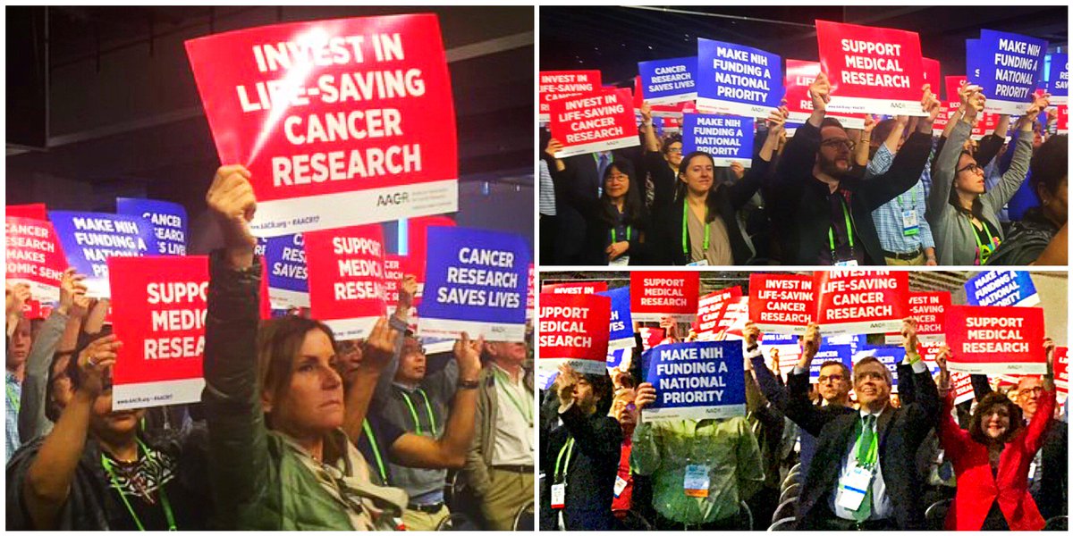 Tell Congress to provide funding increases for #NIH &amp; #NCI and support lifesaving #CancerResearch. #AACR17 thndr.me/U5LRXR