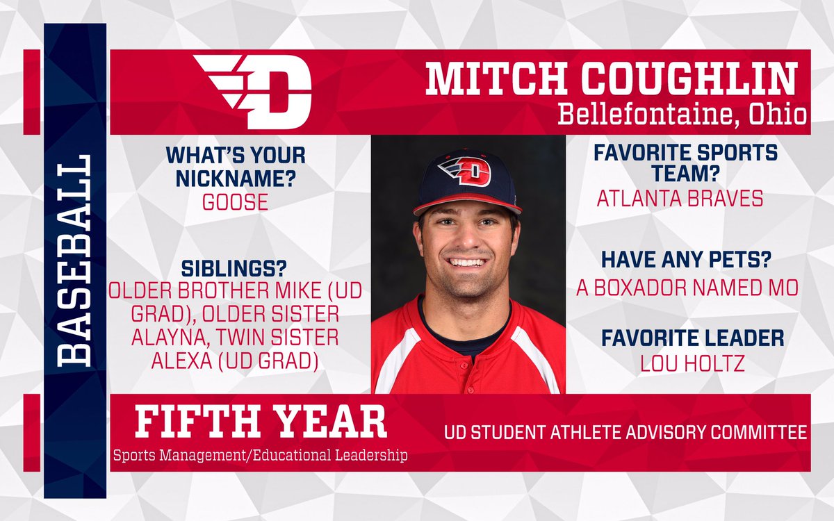 Duck, duck, GOOSE! Mitch Coughlin is your Baseball SAAC rep! ⚾️