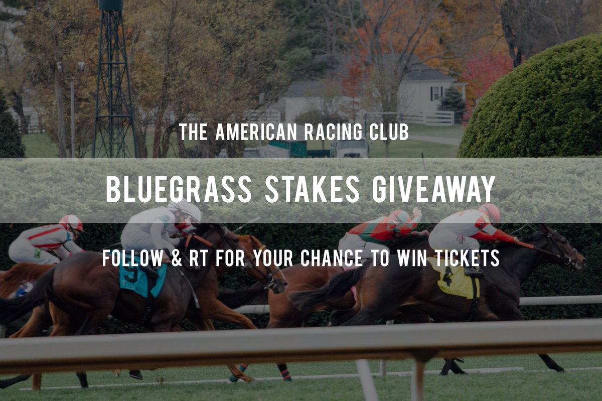 americanracingc's tweet photo. Want reserved seats for the sold-out #bluegrassstakes at #Keeneland ? Follow us and RT for your chance to #win! #sharethelex https://t.co/3VsfmfxFlZ