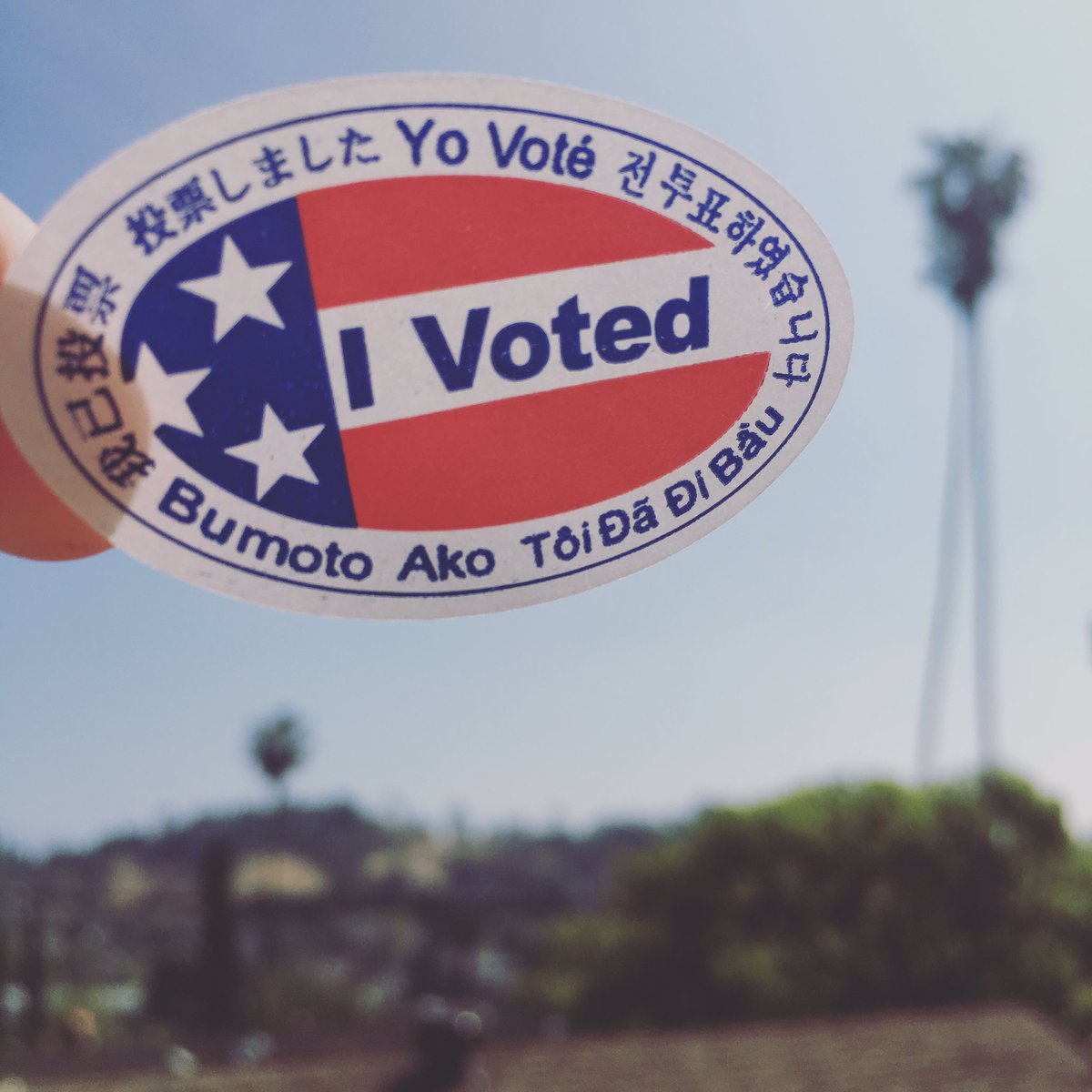 IndivisibleCA34's tweet photo. VOTE TODAY #CA34! Find your polling place at https://t.co/XjDZlRjkR9! #LAvotes https://t.co/0VmHrxr8LC