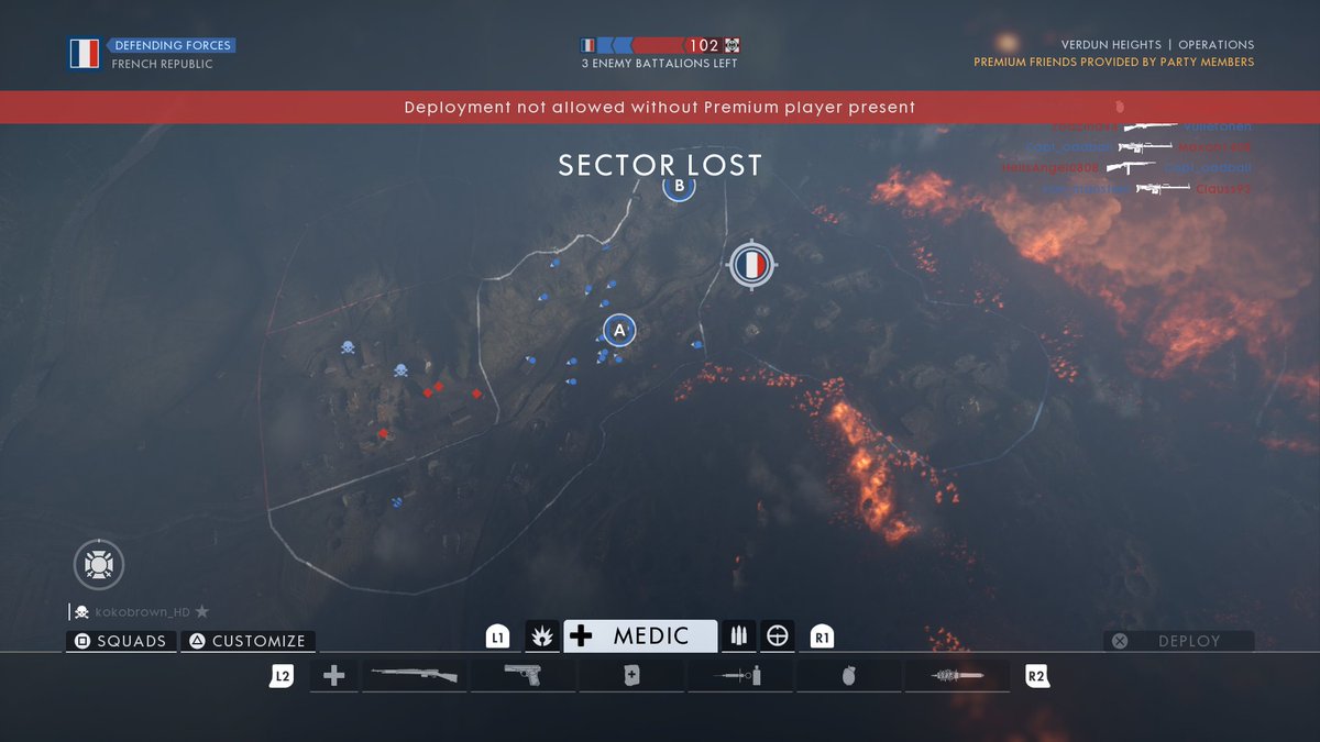 itsmek0k0__'s tweet photo. I think this is broken because im in an Party w/ #PremiumFriends:] #Battlefield1 https://t.co/yQVGlrcXRN