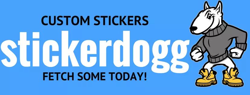 need #stickers ? Hit us up and fetch some today #stickerdogg #decals #stickers #branding #beer #bars #pub #tavern #merch #bumperstickers
