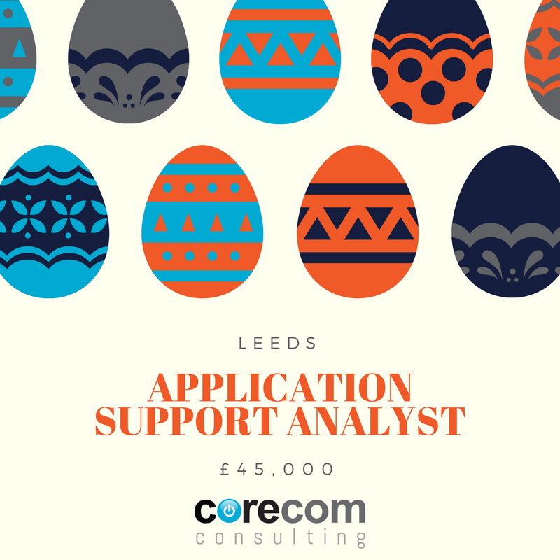 CorecomJobs's tweet photo. Application Support Analyst required in #Leeds City Centre. £45,000 with excellent benefits. Interested? Read more: https://t.co/NoYbR7Wdhj https://t.co/KkYQ0WOrCt
