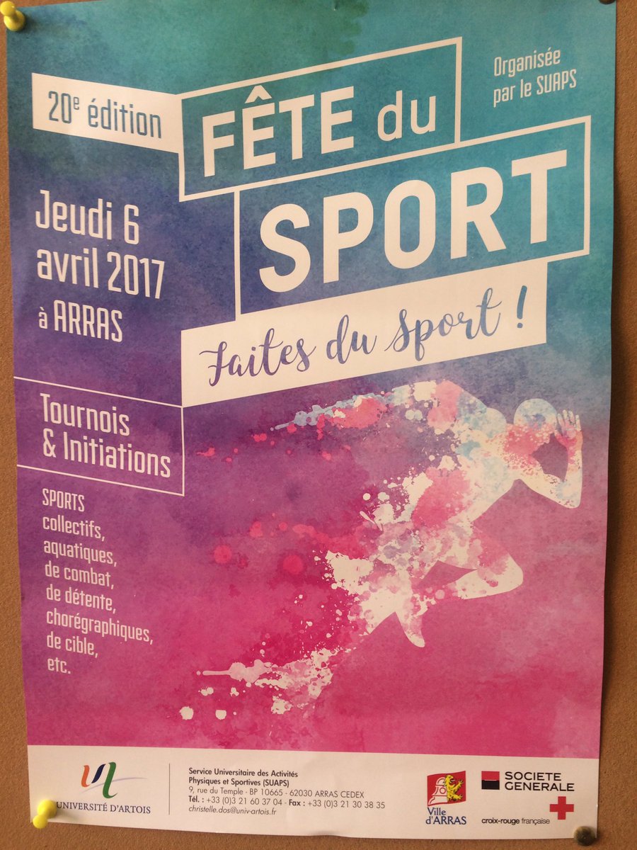 LIEVINBDESTAPS's tweet photo. C'est jeudi que ça se passe !! La journée du Sport organisée par @Univ_Artois ! 🔥⚽️⛳️🏀🏐🏉 https://t.co/wtNj4xx5X5