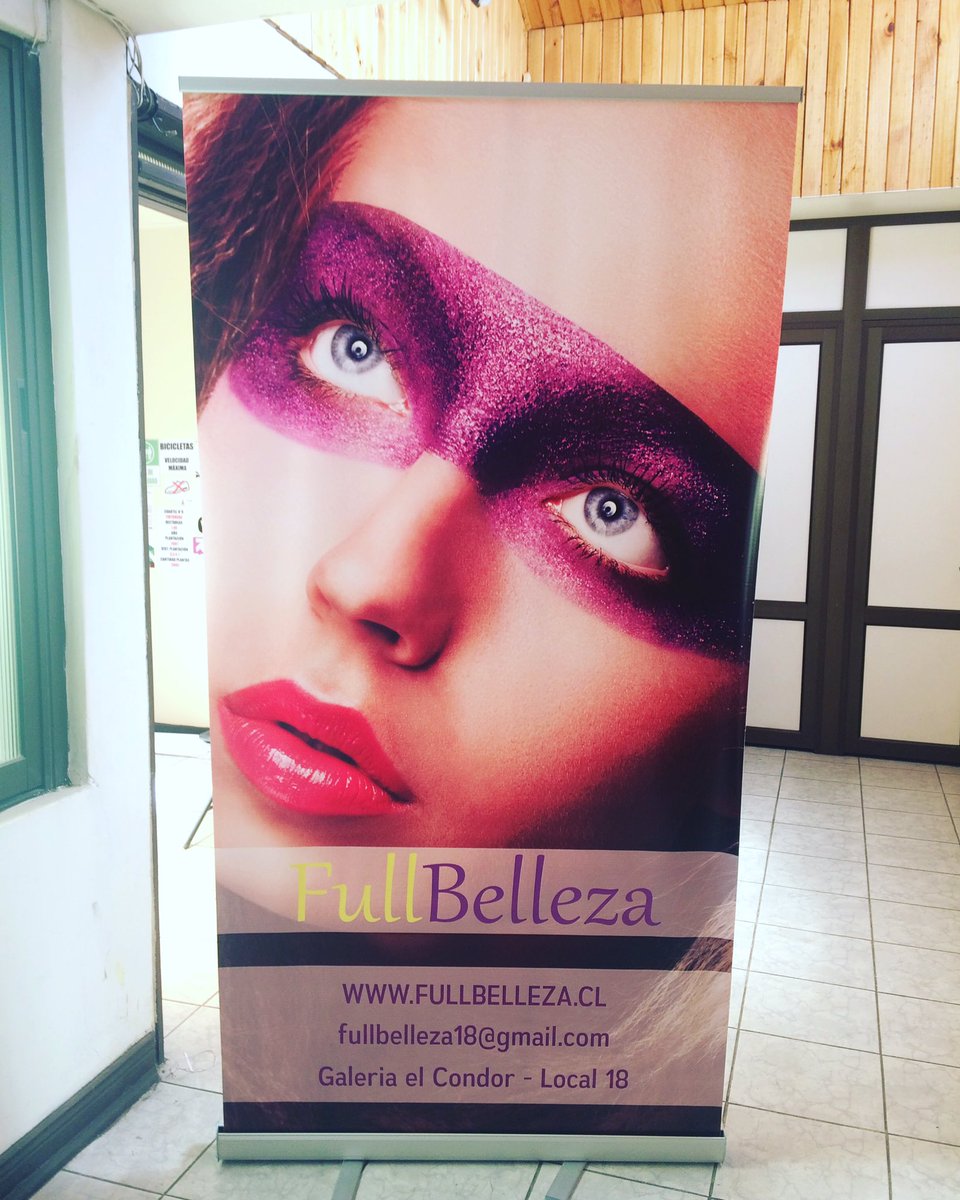 publi_creativos's tweet photo. Cliente: Full Belleza.
Comuna: Santa Cruz, VI region.
Producto: Diseño e impresión pendon roller 200x100 cm. https://t.co/VIbv5AyCWv