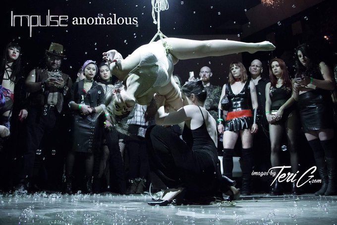Intimate moments with 150 sticky bubble wands and my @mocojute at Anomalous. https://t.co/6tPoxVSzTc