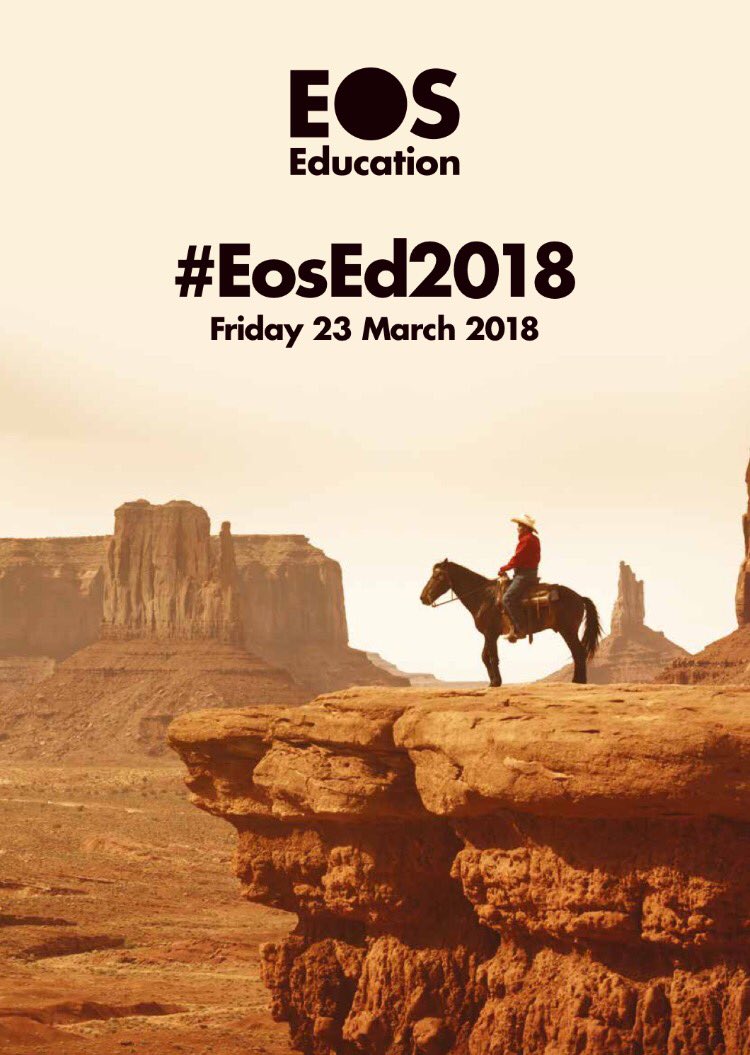 EdTransform_UK's tweet photo. The @EosEd2018 Twitter account is now live...the countdown has begun! We're going on an adventure! #EosEd2018 https://t.co/XIJFnR30nw
