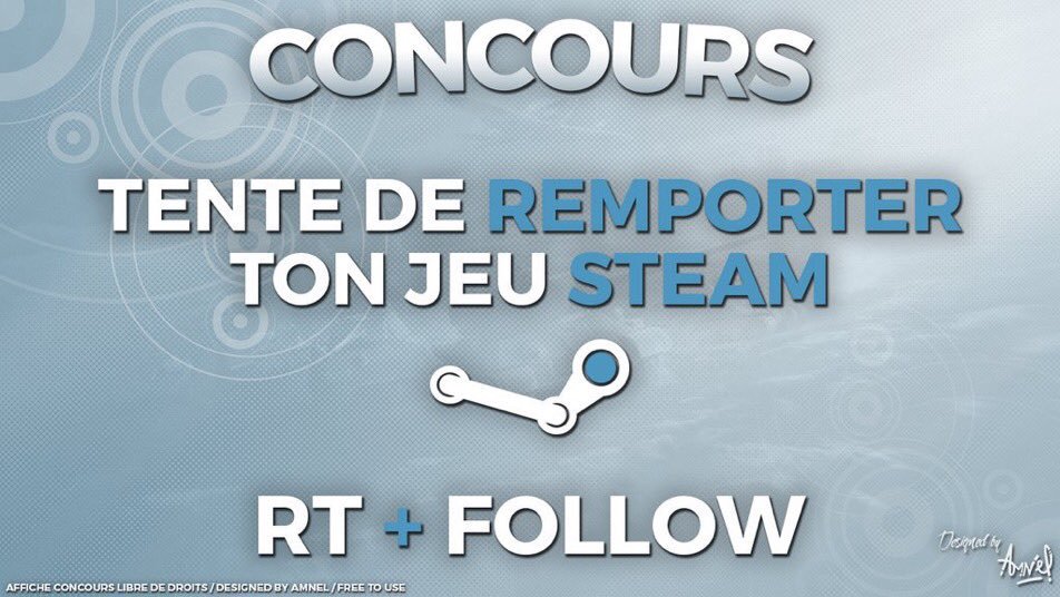 EzekiahFR's tweet photo. 🎁🎇 #CONCOURS #SPEED 🎇🎁

🎯 Gagne ton JEU STEAM ! 

🎫 #RT + #Follow

👉 @EzekiahMC 
👉 @Diablyna_ 

🕘 Demain 21h https://t.co/HCvdcr94aC
