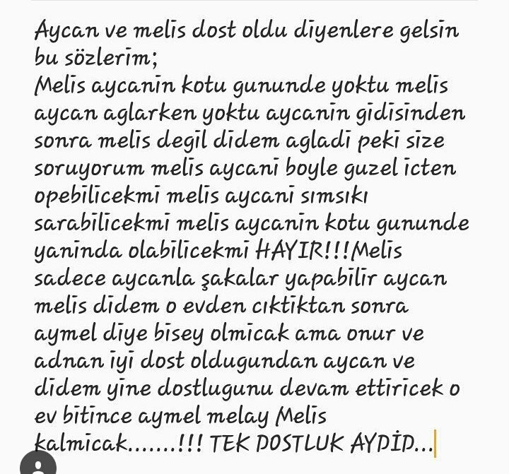 Addidefsanesi's tweet photo. Herkes hersyn farkna varsn artk kendi tartsmlrnz yuzundn onlrn dostlgna laf soylemesn kmse #addid #onay #aydid https://t.co/zG3ohgmcmI