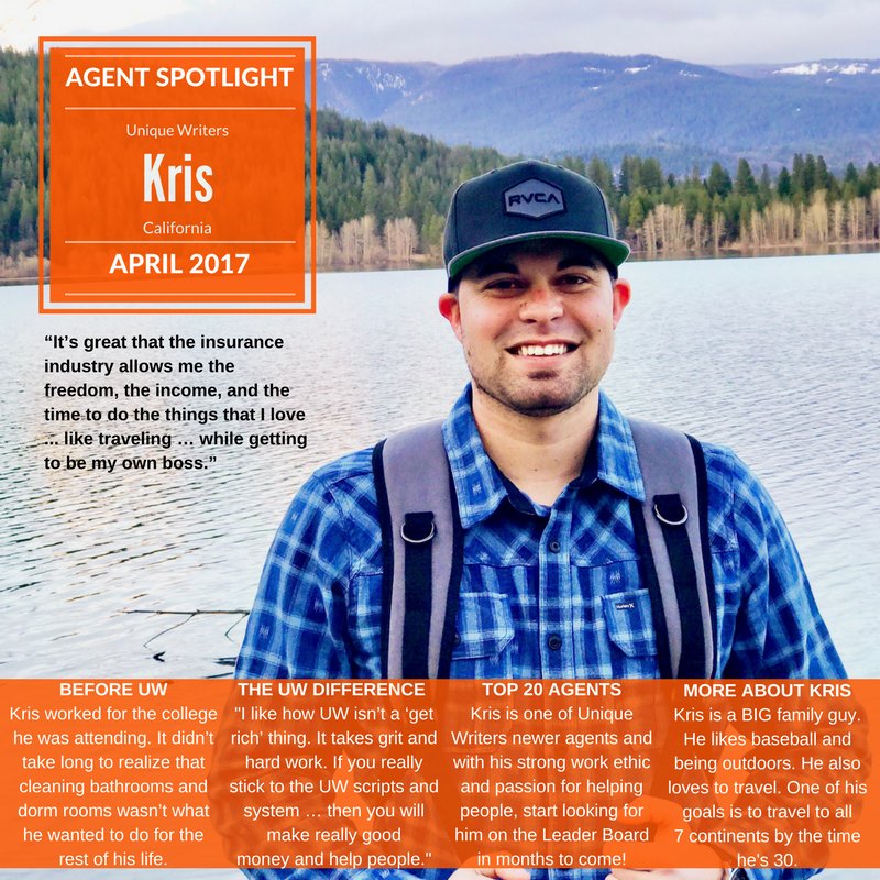 UWagents's tweet photo. Help us as we celebrate with Kris for being our April #AgentSpotlight! Find out more about his experience with us: https://t.co/qvnvGTo8xq https://t.co/GoOHvqZ3jR