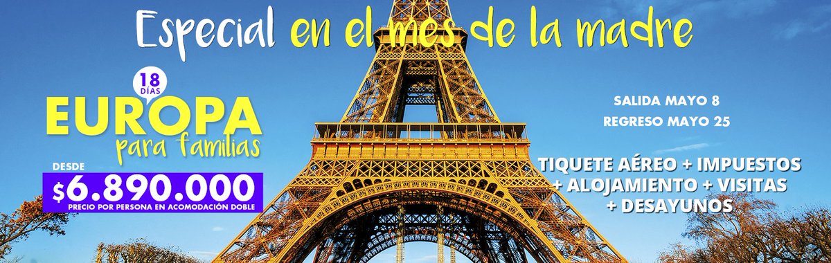 AllReps_'s tweet image. 🗼🏰🏯 #ATENCIÓN | Paquete a Europa VISITA 5 Países por $6´890.000 #IMPERDIBLE #OFERTA🗼🏰🏯  --&amp;gt; allreps.com