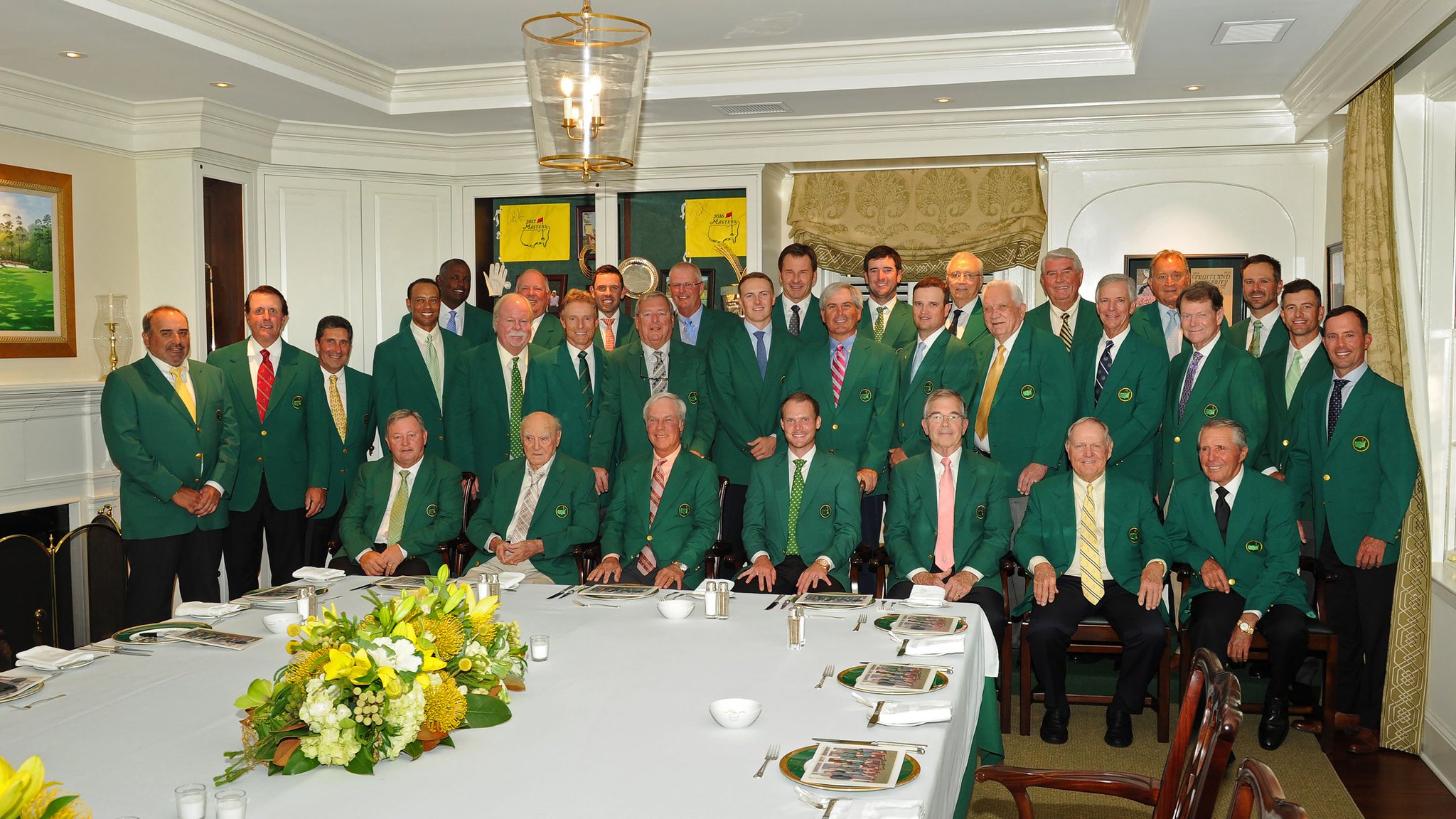 Masters Tournament on Twitter "The 2017 Champions Dinner portrait. 