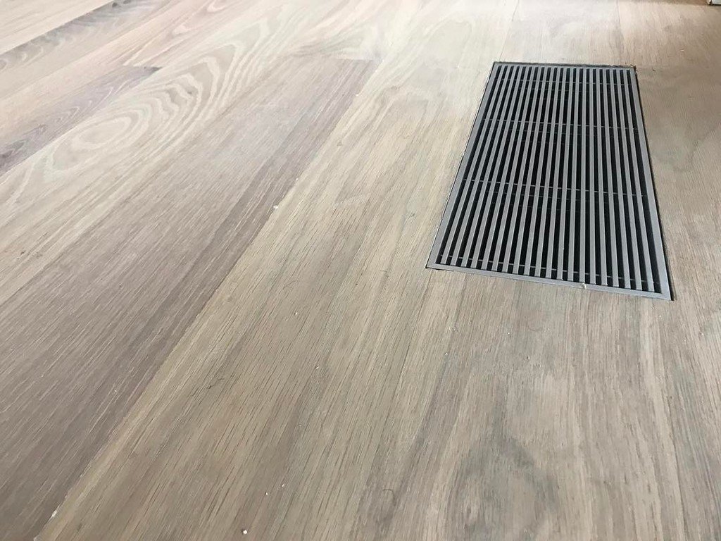 MattRisinger's tweet photo. Floor register in our #risingersips house. Love these bar grilles. #hvacnerd #hardwood floors by @hardwooddesignco… https://t.co/I6nW26boPn https://t.co/GgTQj7me7L