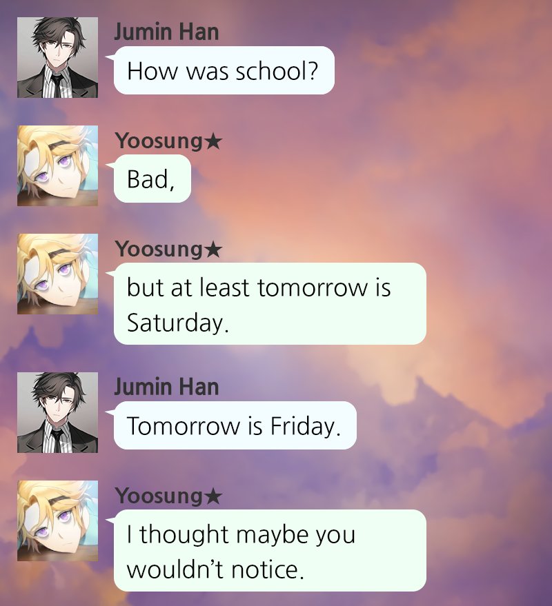 Jumin and Yoosung