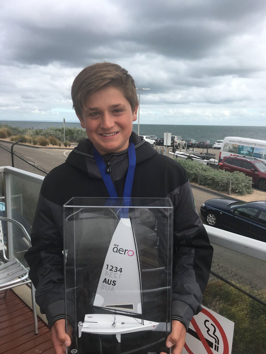 Michael Parks (Yr9) - at Timbertop this year &amp; over 200km from the nearest ocean - won the RS Aero Youth National Championship this week.