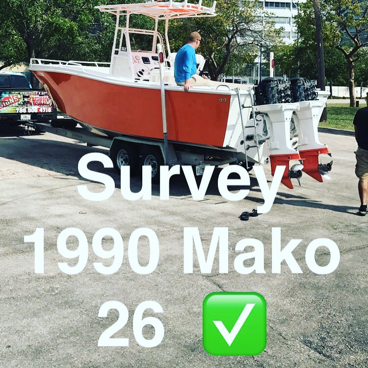 Survey 1990 Mako 26 like new done ✅ buyer and owner happy 😊 who's next? #easysaleusa #boatbroker… instagram.com/p/BSe8E3aBBFD/