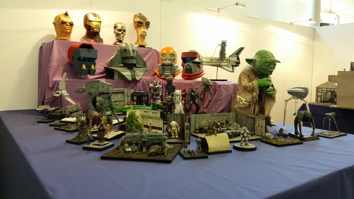 Carsten_Sacher's tweet photo. My booth at the Intermodellbau, europes biggest model kit convention. 
#intermodellbau #modelkit https://t.co/JKtJOAwnDj