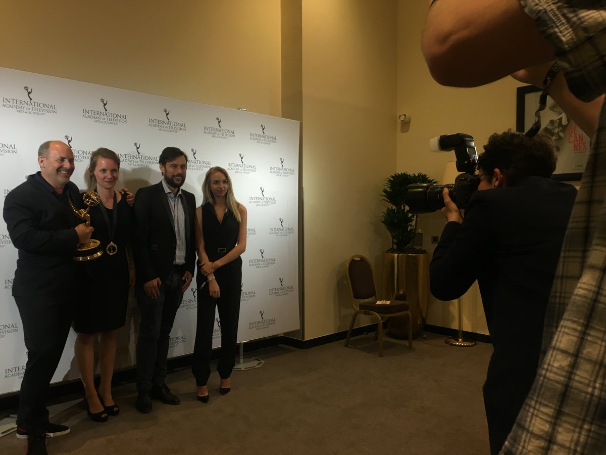 Best Series goes to Kasper and the Christmas Angels from the Netherlands <a href="/iemmys/">International Emmy Awards</a> <a href="/miptv/">Richard Gale</a> #kidsemmys #behindthescenes