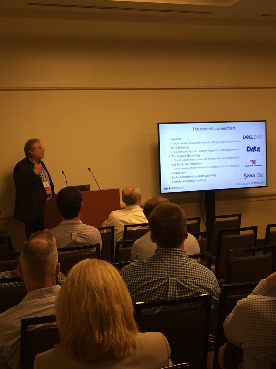 lmg6789's tweet photo. DellEMC & D4T4 enabling SAS Grid and the journey to SAS Viya. SAS Global Forum #sasgf17 #SASGF @DellEMC @chrisbelsey @shegeek_dell https://t.co/YkMzIzwYxu