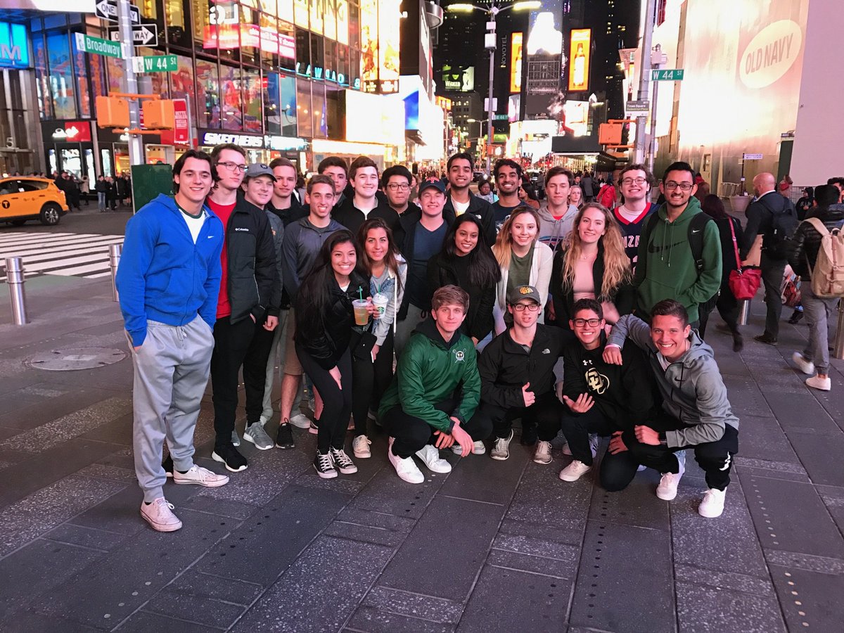 <a href="/MVHSBusiness/">MV Business</a> VEI students enjoy a night in Times Square! #gogomustangs #makeitreal @mvmustangnation