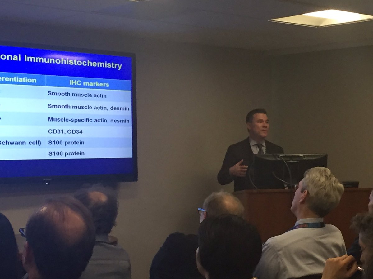 rovingatuscap's tweet photo. #MSKCCPath Grand Rounds: Dr. Jason Hornick @BWHResearch @Harvard evolution of IHC: lineage determination to molecular genetics #BSTPath https://t.co/3vzy3tsDNA