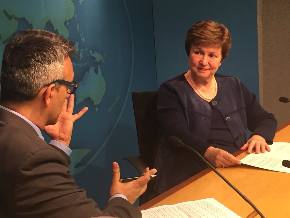 KGeorgieva's tweet photo. We're using @WorldBank's components to attract investments from private sector, MDBs and other donors. #fin4devmooc intvw @rajeshmirchand https://t.co/Ej4dzOO3ZD