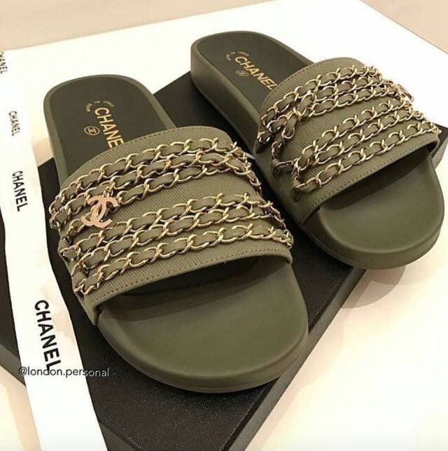 want_af's tweet photo. All I want is some Chanel slides 😍 https://t.co/MNUMXuYAV4