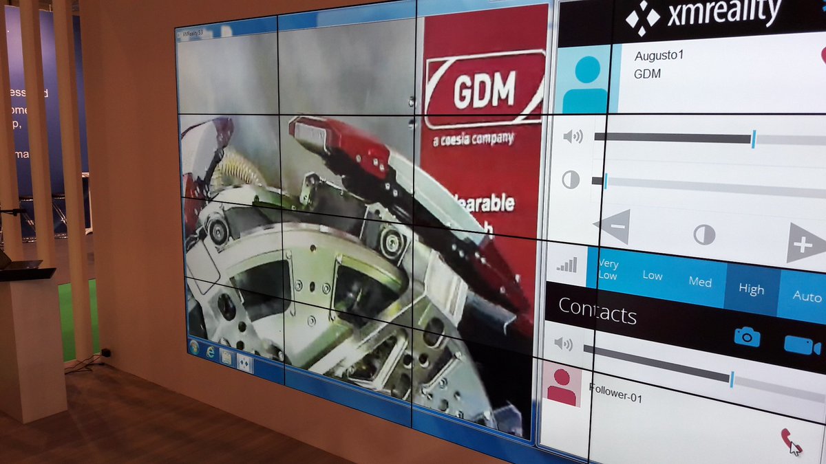 XMReality is attending @indexnonwovens in Geneva and together with customer GDM we are showcasing #RemoteGuidance and #AugmentedReality