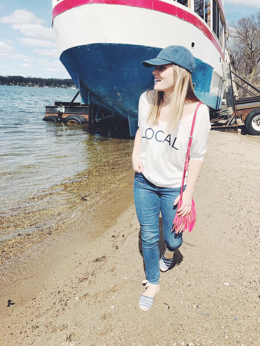 #Local strolls || last Local Tee || size medium • $54 • boathouseapparel.com #okoboji