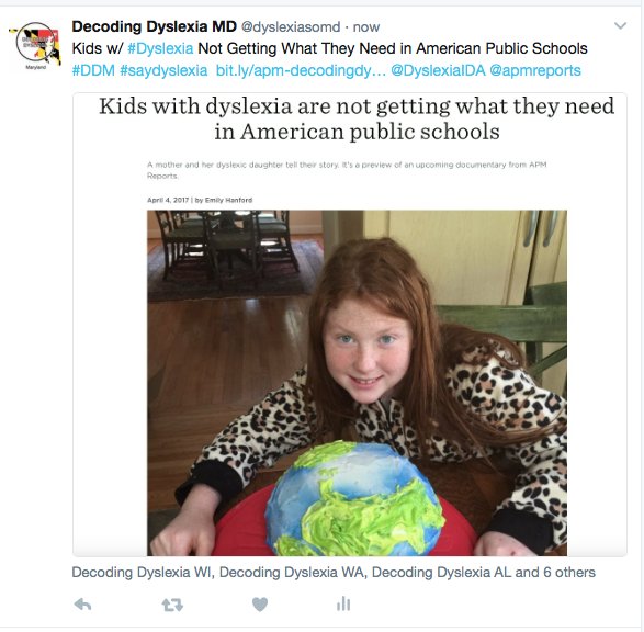 dyslexiasomd's tweet photo. Kids w/ #dyslexia need schools to understand how they learn &amp; how to teach them https://t.co/Is60BBEvCN @highlandsschool @WyeRiverUpperS https://t.co/Z9rZQOWUDN